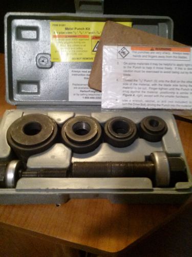 Harbor Freight metal punch kit. See Photos! Great condition! Great Price!