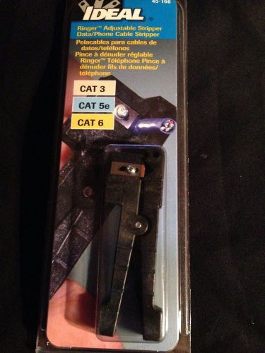 Ideal 45-168 RINGER Adjustable Stripper CAT3 CAT5e CAT6 * Brand New Sealed *