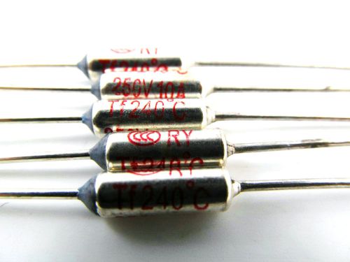 5 pcs ry tf 240 °c 250v 10a thermal fuse temperature for sale