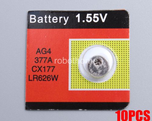 10PCS AG4 Button batteries 377A LR626 Battery 1.55V Coin  watch batteries