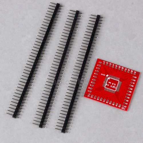 1x SMD Converter Adapter PCB TQFP44 TQFP-44 Pin Heads Pins IND