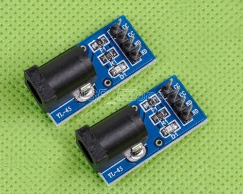 2pcs DC Power Apply Pinboard 5.5x2.1mm Adapter Plate  Brand New