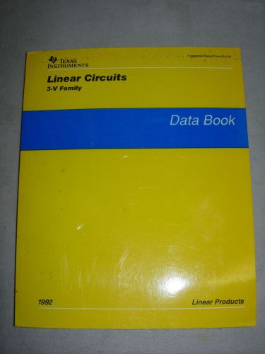 TI Databook LINEAR CIRCUITS 3-V FAMILY 1992