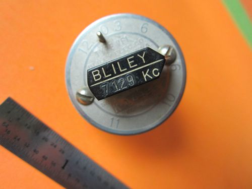 Vintage wwii quartz crystal bliley variable 7129 kc frequency vf1 bin#d3-31 for sale