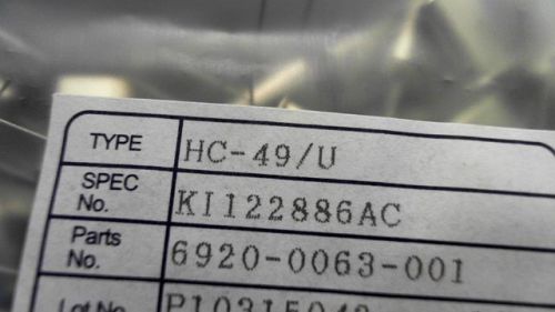 25-PCS CRYSTAL FREQUENCY KDS HC-49/U HC49 HC49U