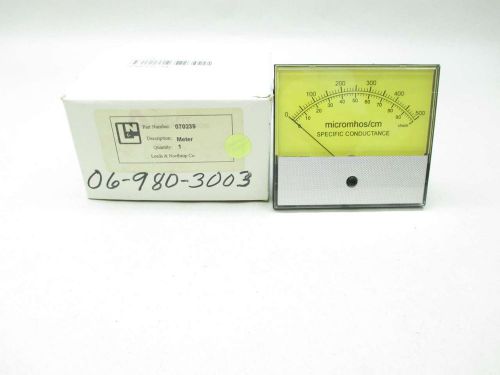 New leeds northrup 070239 0-500 micromhos/cm conductance meter d460825 for sale
