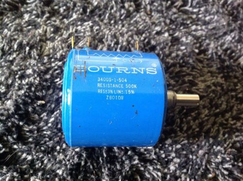 Bourns potentiometer 3400S-1-504 500K Resistance - NOS - New Old Stock