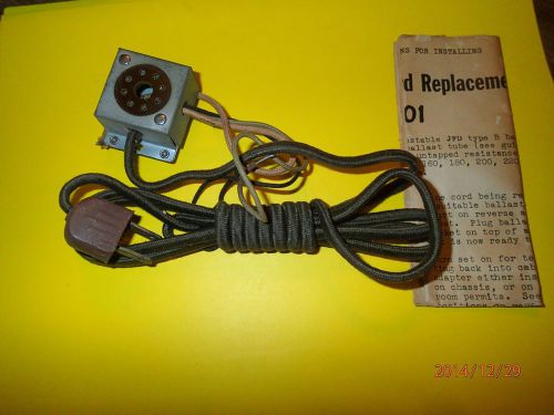 Vintage Electronic Part, Resistance Cord JFD Replacement Adapter