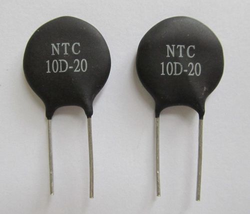 NTC 10D-20   Power Thermistor  Surge Current  limiting     2 pieces