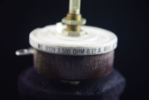 One nos nib ohmite 3500 ohm,  50 watt ceramic power rheostat potentiometer for sale