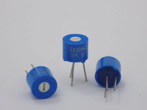 1x Bourns 3339H-1-203 -( 20K Ohm 10% , 500mW )-  Trimmer Potentiometer Resistor