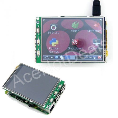 Touch screen 3.2&#039; tft lcd module display monitor rgb board raspberry pi b+ for sale