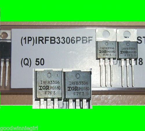 *50pc IR Mosfet Hexfet irfb3306pbf 60V 160A 0.0042 ohm=q