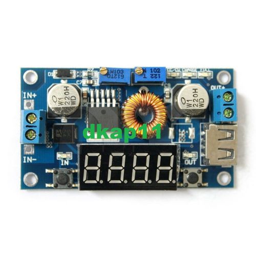 5A LED Drive Lithium battery charger with Voltmeter Ammeter DCDC module DG