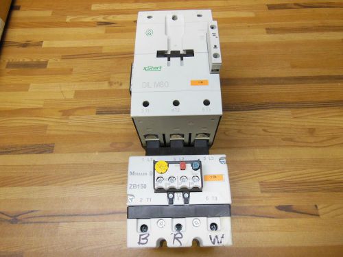 Moeller DIL M80 Contactor w/ ZB150-70 overload relay