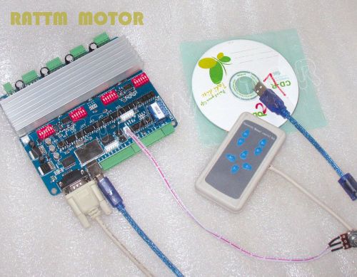 4 axis USBCNC&amp; hand controller driver board USB CNC controller board RATTM MOTOR