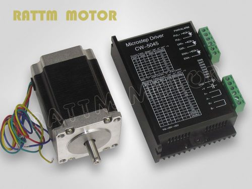 1pcs nema23 270 oz-in stepper motor&amp;driver with 256 microstep and 4.5a current for sale