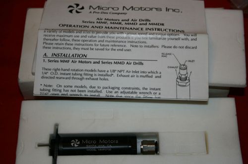 NEW Micro Motors Model MMF0700 - Pneumatic / Air Motor - BRAND NEW IN BOX - BNIB