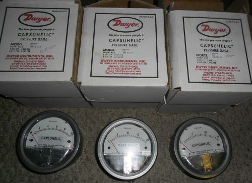 Lot of 6 Dwyer Capsuhelic 4000 Differential Pressure Gauge 10,15,20Kpa