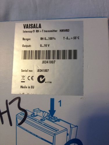 VAISALA RH + TEMP TRANSMITTER HMW83