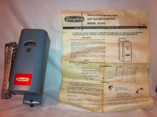 Dayton 2E350 Hot Water Control New Old Stock