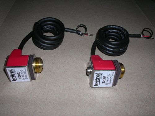 Two (2) irritrol e2003 9vdc latching solenoids, new, lot for sale