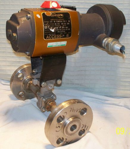 Worcester flowserve access 151 pneumatic air actuator 1/2&#034; valve &amp; ss flange for sale