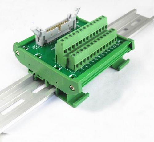 IDC-26 DIN Rail Mounted Interface Module Terminal Block  Plate With Housing