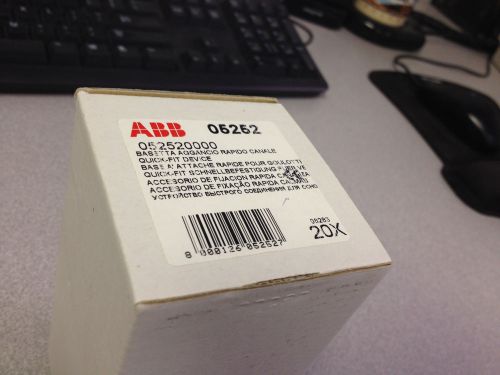 Abb 05252 qdrcd150b rapid clip for din rail mounting wire duct 40mm *set of 20* for sale