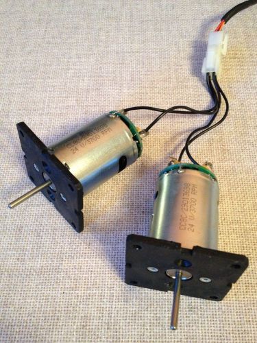 24V DC Motors (x2) with mounting plates, 3700 RPM, Rietschle Thomas