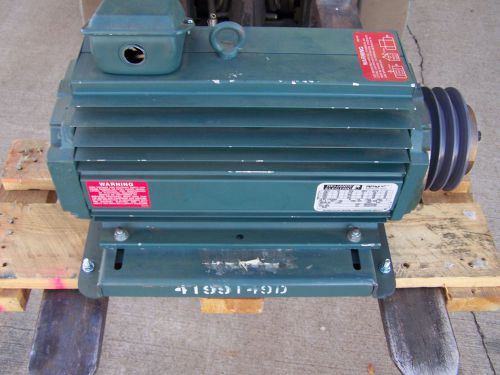 Reliance inveter duty 10hp motor p18l0264a with slide base for sale