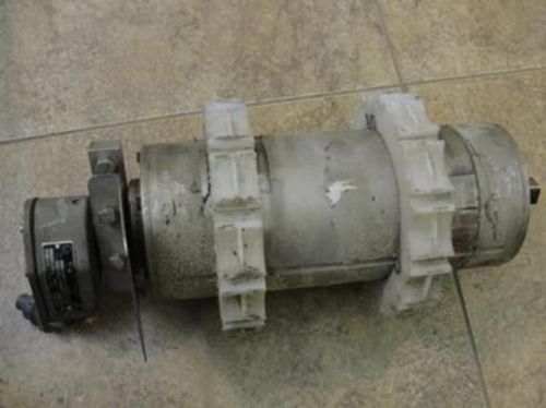 31696 used, van der graaf tm127a25-410nb drum motor, 230 volts 60 hz, 1 hp for sale