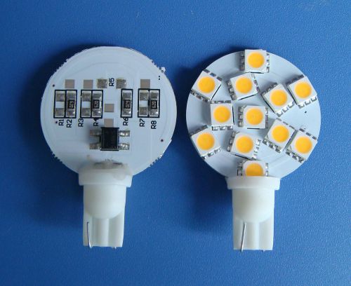 10x T10 194 921 W5W Bulb Lamp 12-5050SMD LED12V Super Bright, Warm White #Y