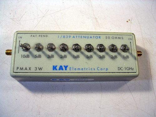 Kay Elemetrics 1/839 Attenuator 50 OHMS