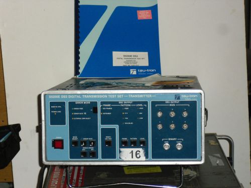 Tau Tron S5200E DS3 Transmission Test Transmitter With Manual &amp; Cord