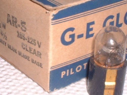 GE AR-5 ARGON UV PURPLE(neon)T-Slide Lamp Bulb Vintage Antique NOS USA Free Ship