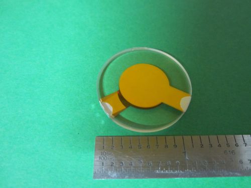 HUGE QUARTZ BLANK AT cut FREQUENCY 2.5 MHz WAGNER RESONATOR GOLD PLATED