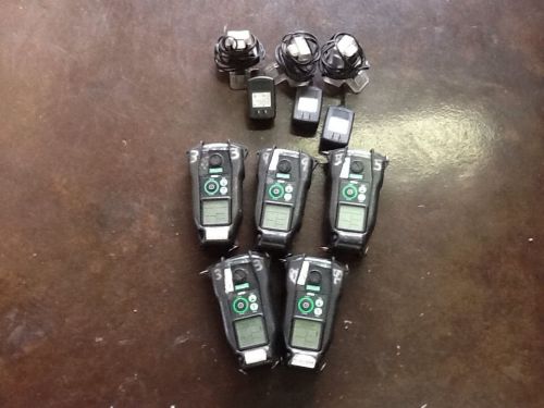 MSA Sirus 10051045 Gas Detectors. 5 Units And 3 Chargers All One Lot