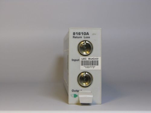 Agilent / hp 81610a return loss module for 8164a, 8163a or 8166a for sale