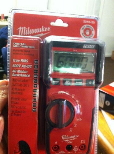 Milwaukee Digital Multimeter 2216-20 New Sealed