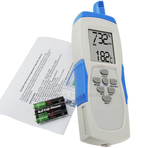 Portable thermo-hygrometer measuring instrument humidity temperature -4~122°f for sale