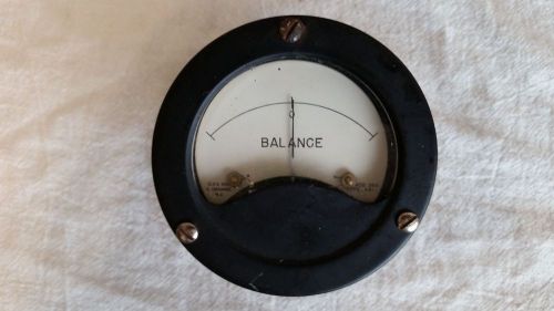 Antique qvs panel meter balance meter vintage gauge model 350 type 431 steampunk for sale