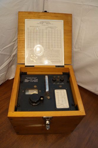 General Radio Precision Capacitor 722ME in Wooden Case Military