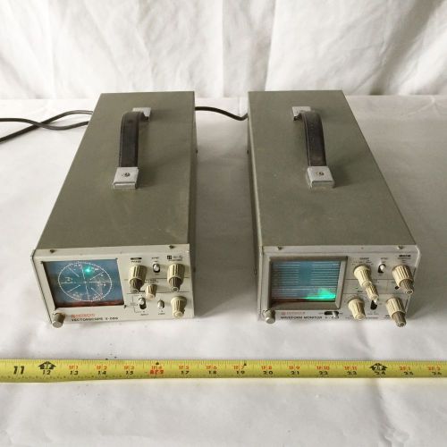 Hitachi Vectorscope V-089 and Waveform Monitor V-099