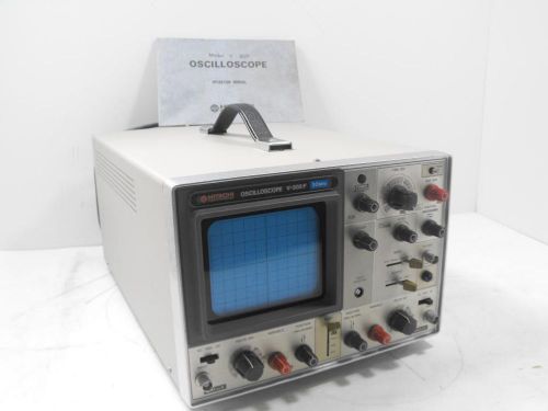 Hitachi Model V-302F 30 MHz Dual Channel Oscilloscope Tested w/ Manual (Clean)