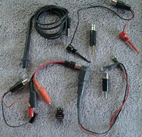 Multiple test leads red/black banana plug micro grabber-mix-lowered!!! for sale