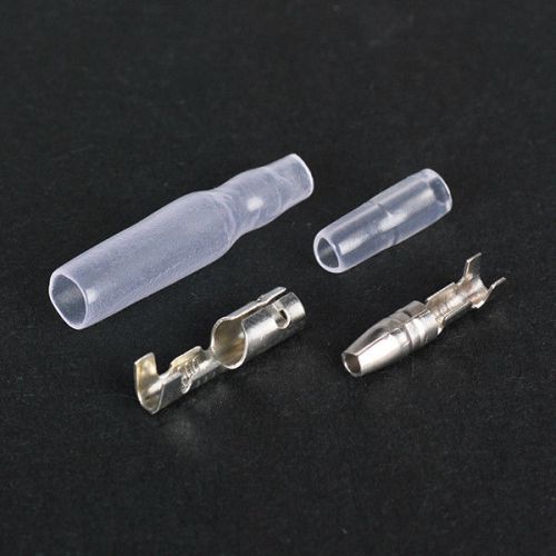 20 sets x(bullet connectors crimp terminals female+ male insulated cover 3.9mm) for sale