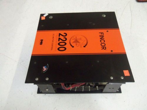 FINCOR 2200S DC MOTOR CONTROL 104234101-Q *USED*