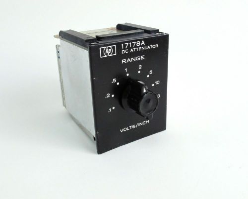 Hewlett packard 17178a dc attenuator plugin module 0.1-20 volts/inch for sale