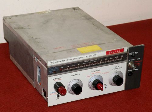 HP 8553B Spectrum Analyzer- RF Section Plug-in 1KHz-110MHz